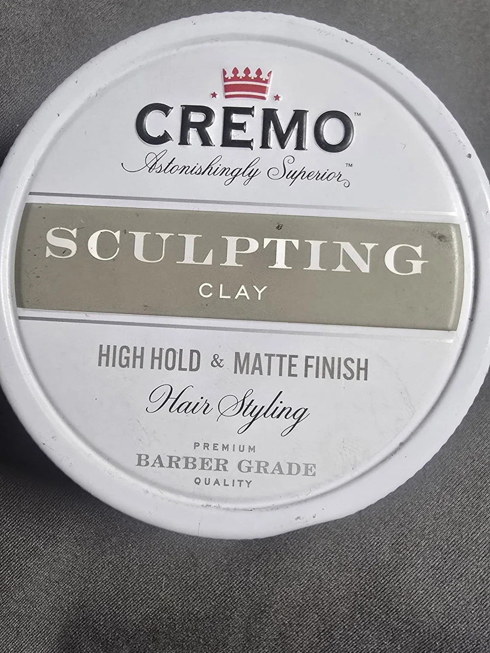 Cremo Sculpting Clay High Hold Matte Finish - White and Beige